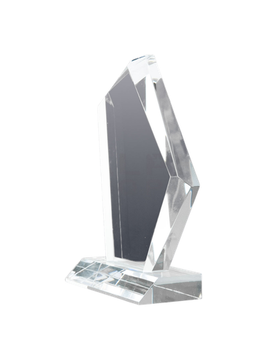 Faceted crystal award by Trophy Xpert